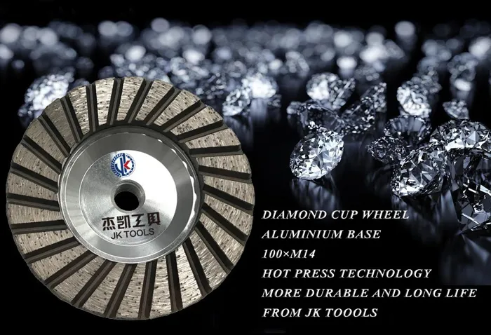 100mm Aluminum Diamond Grinding Cup Wheel for Granite