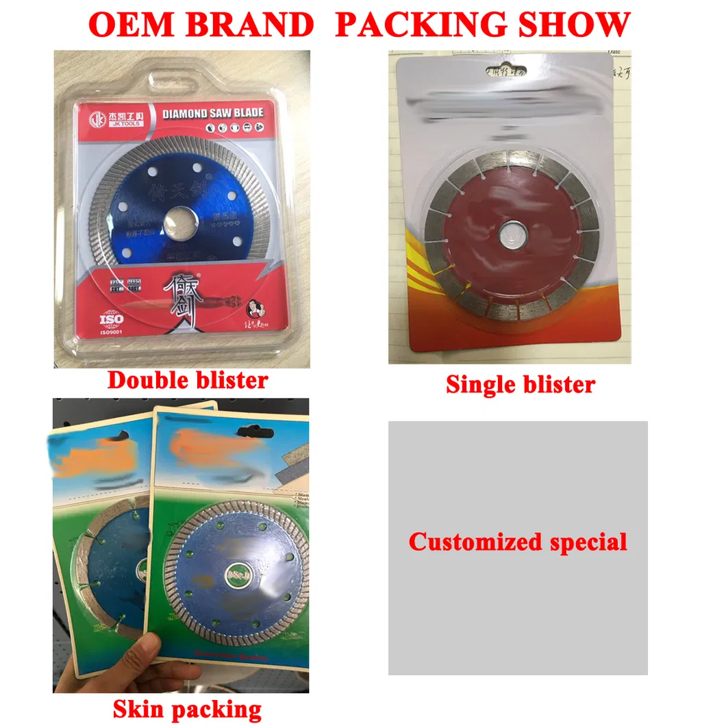 105mm Y Turbo Turbo Saw Blade /Diamond Wheel for Cutting Granite Tile Hot Press Dry Cut