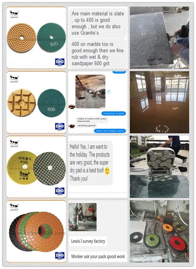 180mm Diamond Resin Floor Polishing Pad for Granite Marble Terrazzo