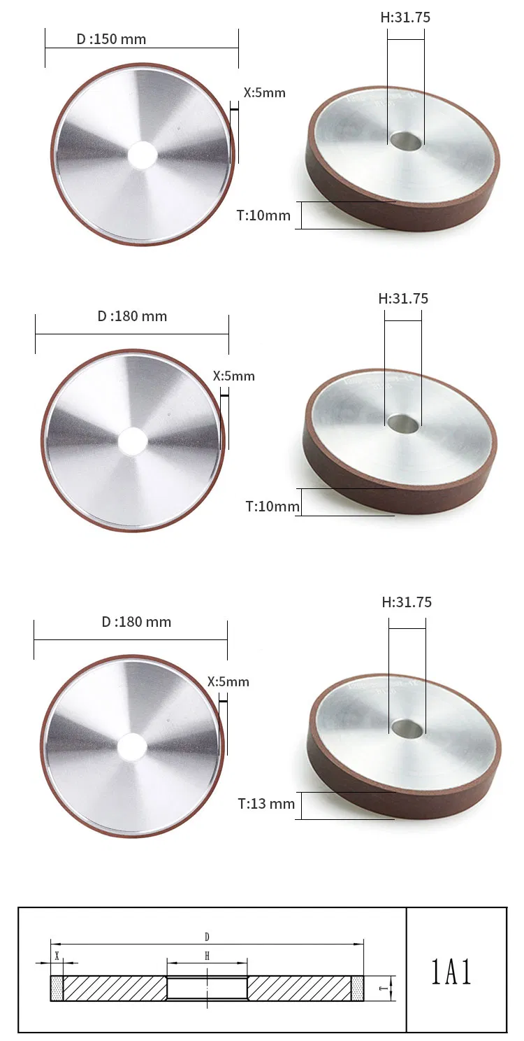 1A1 Resin Bond Diamond Grinding Wheel