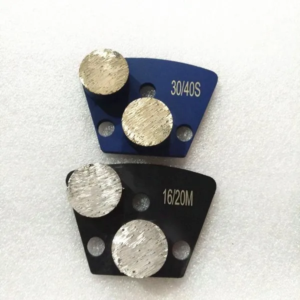 2 Bar Metal Trapezoid Grinding Diamonds Tool for Concrete Floor