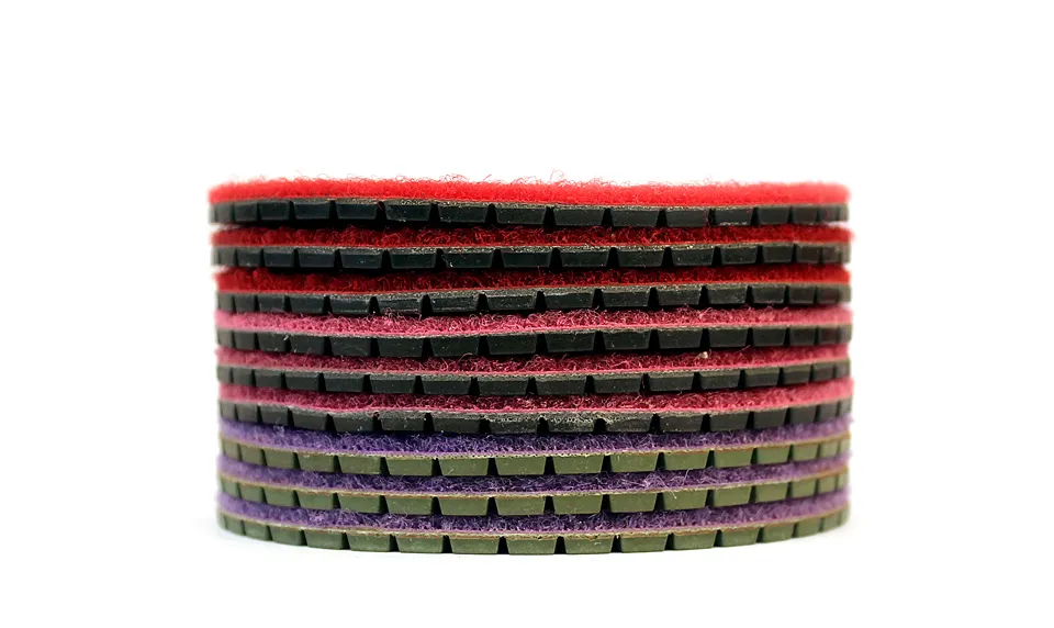 3inch/80mm 3 Step Abrasive Polishing Pads for Granite Marble