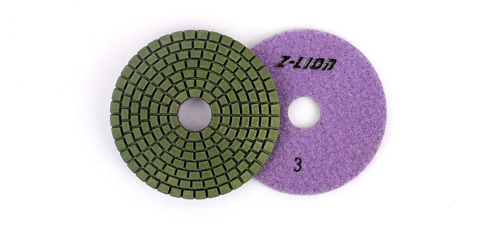 3inch/80mm 3 Step Abrasive Polishing Pads for Granite Marble