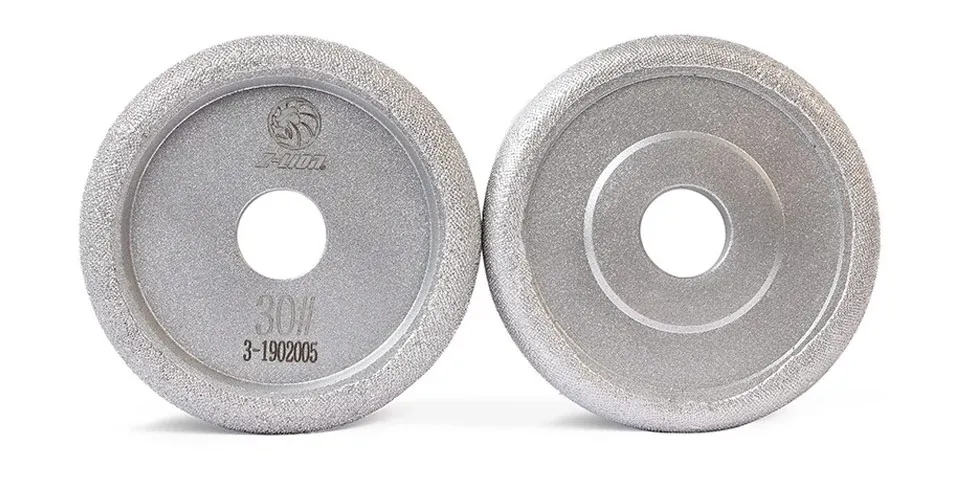 4in Brazed Diamond Groove Polishing Wheel for Ceramic Concrete