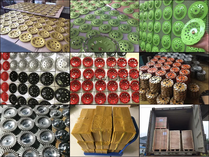 D125mm Cheap Cold Press Diamond Cup Wheel for Concrete Stone Grinding