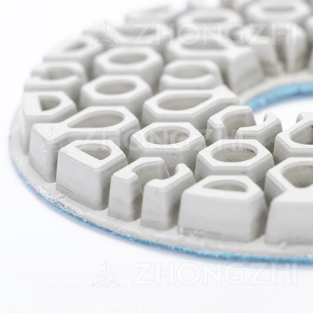 D125mm Honeycomb Diamond Abrasive Polishing Pads for Artificial Stone