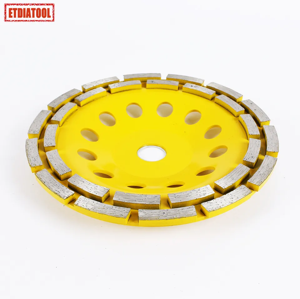 General Purpose Diamond Double Row Cup Wheels for Cutting Granite, Marble, Sandstone, Concrete, Terrazzo