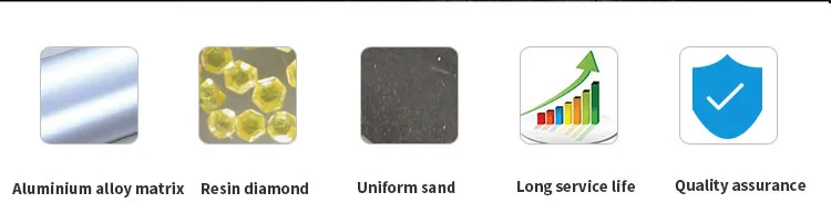 Quality Product 6 Inch Bevel Edge Resin Diamond Grinding Wheel 1A1 Resin Wheel Glass for Polishing Semiconductor Material