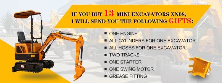 Rhinoceros Mini Excavator XN08 Tracked Mini Excavator Hole Digger