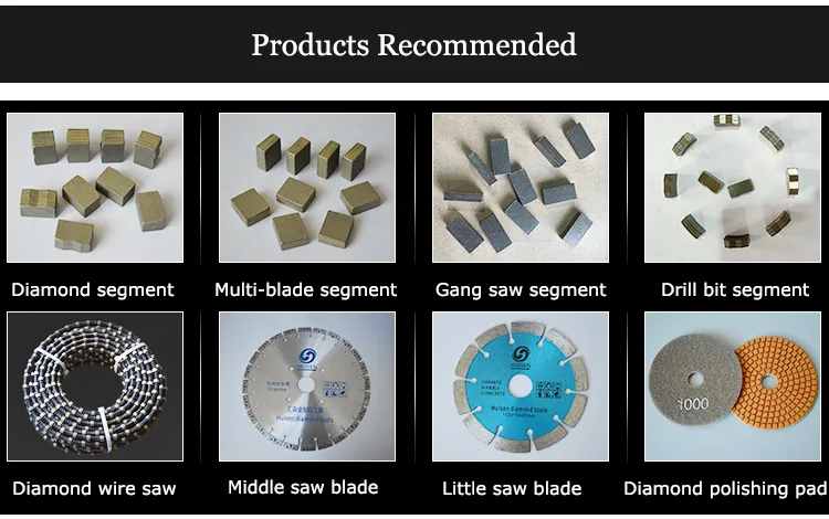 Steel Blank Diamond Saw Blade Welding Diamond Segment for Stone Cutting