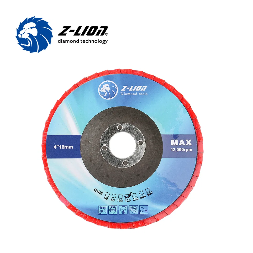 Zlion Diamond Tool Flap Sanding Wheel Polishing Disc 4in 4.5in 5in 7in